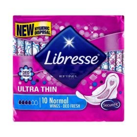 Absorbante igienice Libresse Ultra Normal Deo Fresh - 10buc