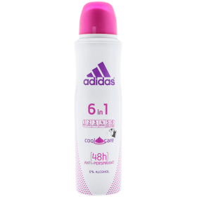 Deodorant spray pentru femei Adidas 6în1 Cool and Care - 150ml