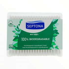 Bețișoare ORL biodegradabile 100% Septona - 200buc