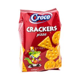 Biscuiți cu aromă de pizza Croco Crackers - 100gr