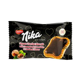 Biscuiți cu cremă de cacao și alune Nika - 13gr