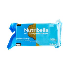 Biscuiți integrali Nutribella cu cocos - 105gr