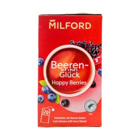 Ceai cu aromă de fructe de pădure Milford Happy Berries - 20x2.5gr