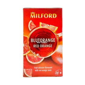 Ceai cu aromă de fructe și portocale roșii Milford - 20x2.5gr