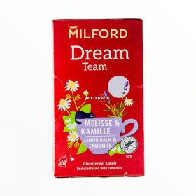 Ceai de plante roiniță și mușețel Milford Dream Team - 20x2gr