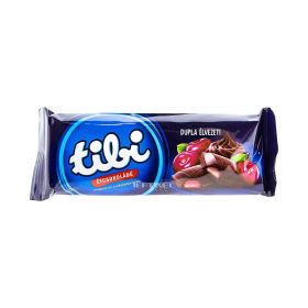 Ciocolată amăruie Tibi Duo cu cremă de vișine - 100gr