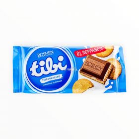 Ciocolată de lapte cu biscuiți Tibi - 100gr