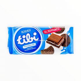 Ciocolată de lapte cu caramele și biscuiți Tibi 100gr