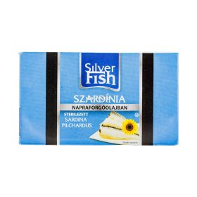 Conservă de sardine în ulei de floarea soarelui Silver Fish - 125gr