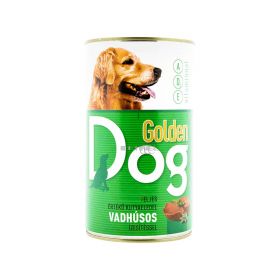 Conservă pentru câini Golden Dog cu gust de vânat - 1240gr