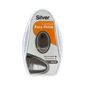 Cremă cu burete pentru curățat pantofi Silver Negru - 6ml