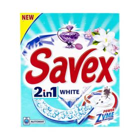 Detergent automat de rufe Savex 2în1 White - 300gr
