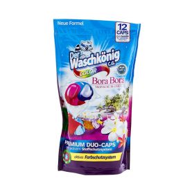Detergent capsule de rufe Der Waschkonig Bora Bora Color - 12x18gr