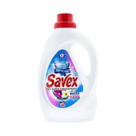 Detergent lichid de rufe Savex Whites Colors (20 spălări) - 1.1L