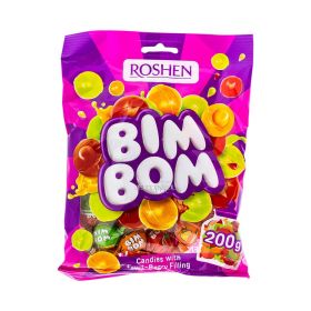 Dropsuri Roshen Bim Bom cu aromă de fructe asortate - 200gr
