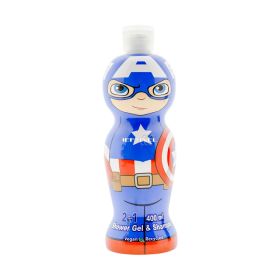Gel de duș și șampon 2în1 pentru copii Captain America Air-Val - 400ml
