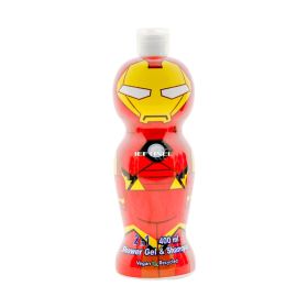 Gel de duș și șampon 2în1 pentru copii Iron Man Air-Val - 400ml