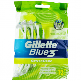 Aparat de ras de unică folosință Gillette Blue3 Sense and Care - 12buc