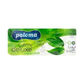 Hârtie igienică 3 straturi Paloma Deluxe Green Tea - 10role