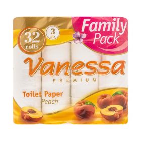 Hârtie igienică 3 straturi Vanessa Peach - 32role