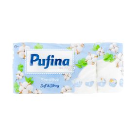 Hârtie igienică Florys Pufina Sensitive 3 straturi - 8role