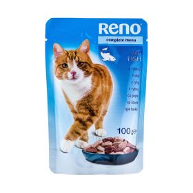 Hrană umedă pentru pisici Reno cu pește - 100gr