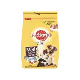 Hrană uscată pentru câini Pedigree Mini Junior cu pui și orez - 400gr