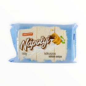Napolitane cu cremă de cocos Dolcetta - 180gr