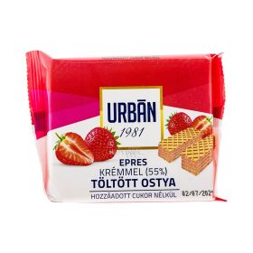 Napolitane dietetice Urban cu cremă de căpșuni - 65gr