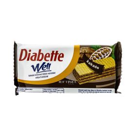 Napolitane dietetici cu cremă cacao și fructoză Diabette Well - 50gr