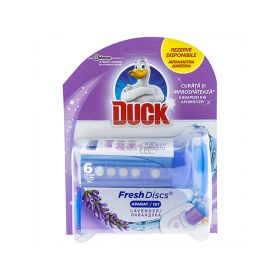 Odorizant gel disc Duck Lavender Fresh pentru vasul de toaletă - 6buc