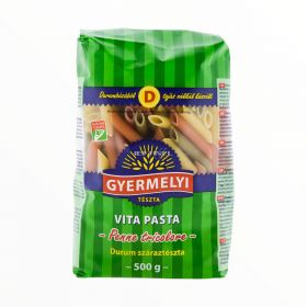 Paste din grâu dur Gyermelyi Vita Pasta Penne tricolore - 500gr