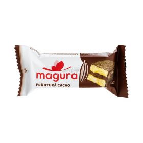 Prăjitură cu cremă de cacao și înveliș de ciocolată Măgura - 35gr