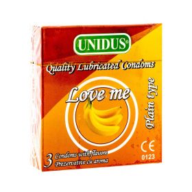 Prezervative Unidus Love Me Banana - 3buc