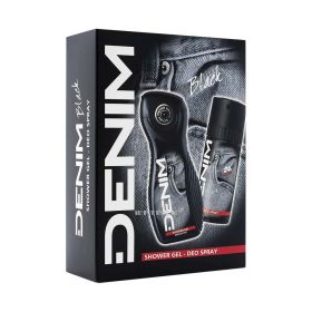 Set cadou Denim Black: Gel de duș + Deodorant spray - 250+150ml