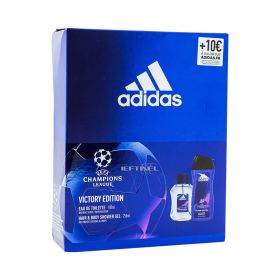 Set cadou pt bărbați Adidas Champions League Victory: Gel de duș + Deo
