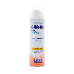 Spumă de ras Gillette Pro Sensitive Deep Confort - 250ml