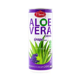 Suc natural T'best Aloe Vera Grape - 240ml