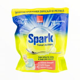 Tablete pentru mașina de spălat vase Sano Spark Total Action - 70buc